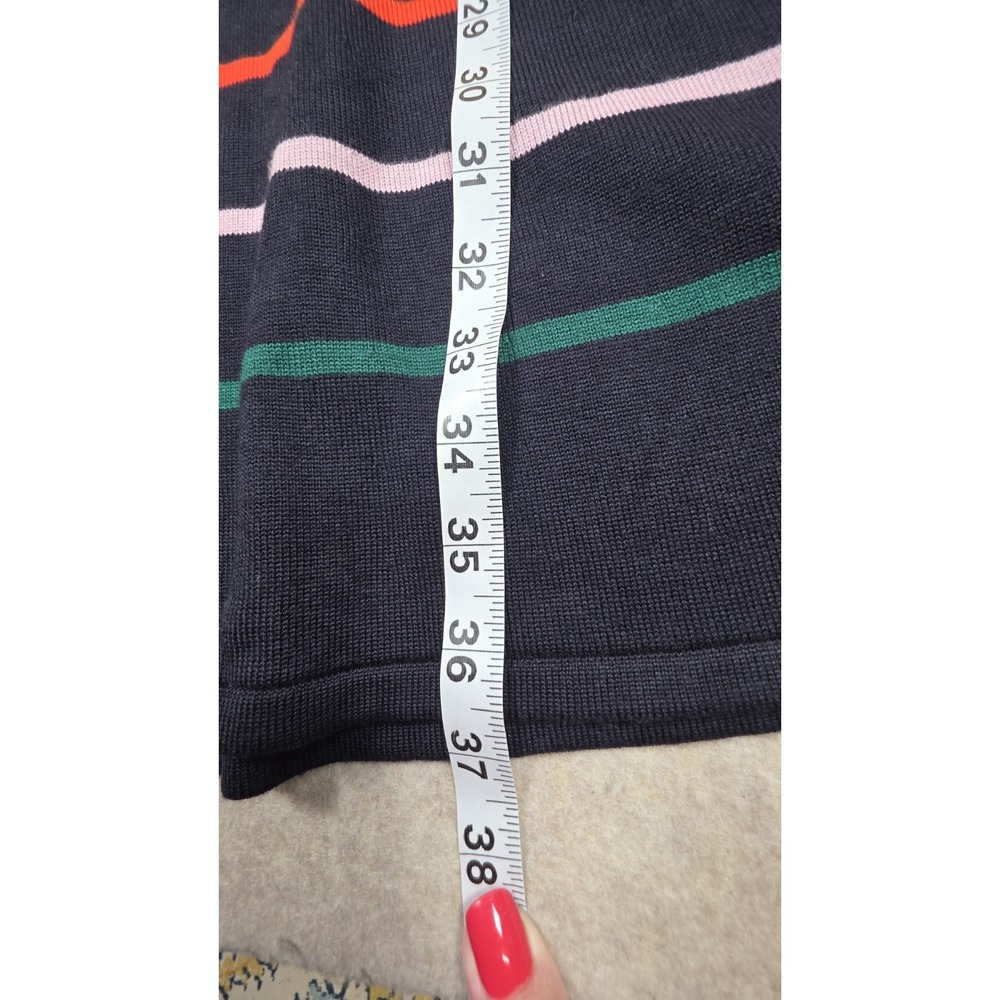Vince Camuto Sweater Dress Knee Length A-line Stripe Rainbow Stretch XS - Picture 9 of 9